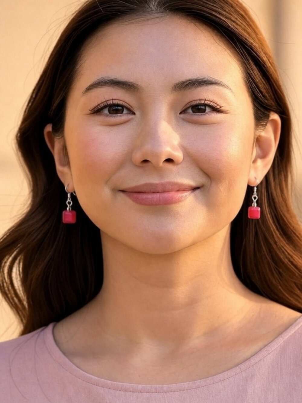 [NEW] JASPER BIRTHSTONE EARRINGS - RED ZODIAC GEMSTONE